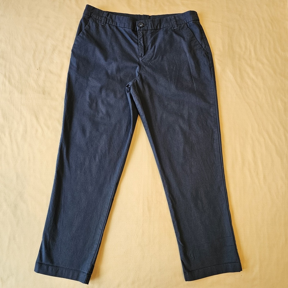 Patagonia Chino Capri Women Size 10 All-Wear‎ Stretch Organic Cotton Blue Pants